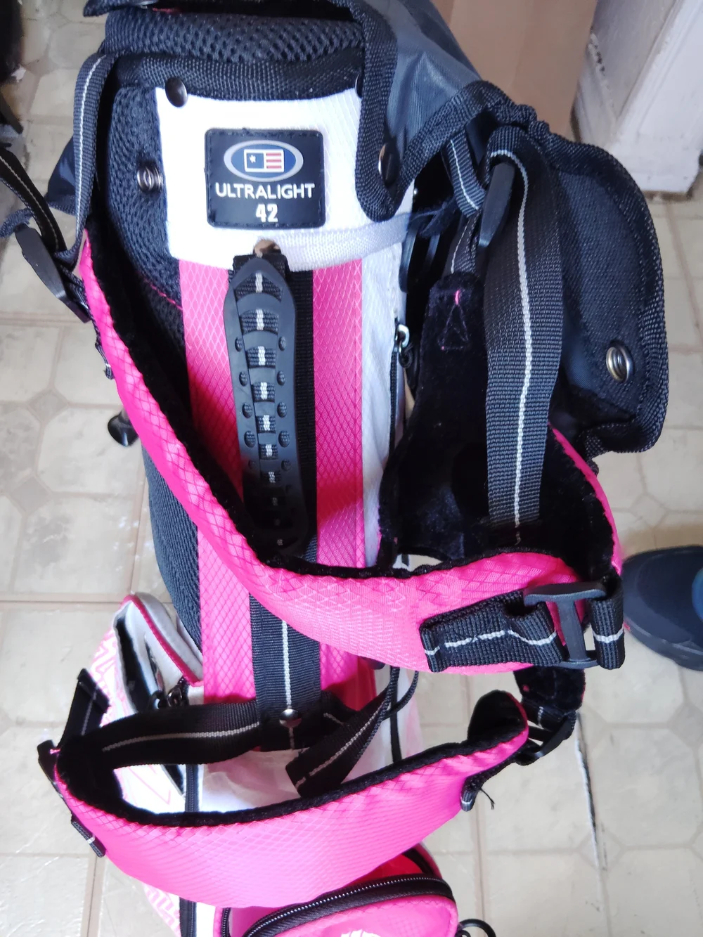 Kids Golf Bag – White & Pink